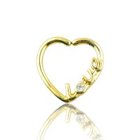 Argolla corazón love anodizado