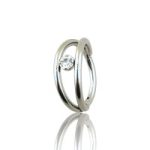 Argolla zirconia infinita doble