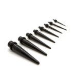 Espina acrilico básica Negra 14g-20 mm