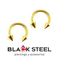 Circular Anodizado Dorado Pico