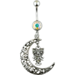 colgante buho media luna