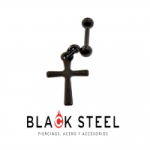 TRAGUS COLGANTE CRUZ ANODIZADO