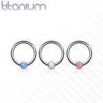 ARGOLLA TITANIO CON ZIRCONIA OPALITA