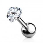 tragus corazon engarzado acero