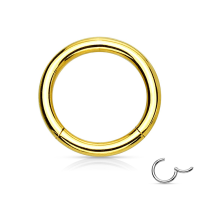 Argolla infinita anodizada dorada
