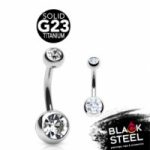 Ombligo titanio g23 2/p