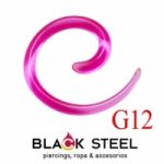 Espina espiral color rosa 12g