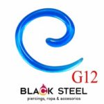 Espina espiral color azul 12g