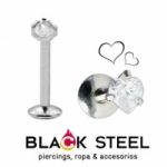 Labio engarzado corazón r/i