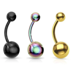 Ombligo anodizado liso