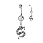 Ombligo colgante dragón marino