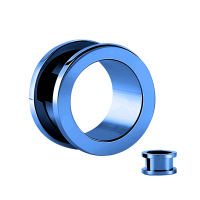 Tunel anodizado azul 2g-00g