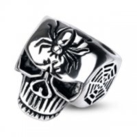 ANILLO CALAVERA TELARAÑA 2