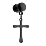 Falso expansor cruz colgante black