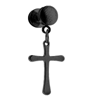 Falso expansor cruz colgante black