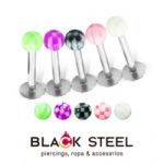 Labio acrilico ajedrez bola