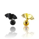 tragus corazón con alas