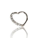 Argolla corazón multipiedra