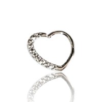 Argolla corazón multipiedra