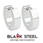 Huggie acero liso 3 mm