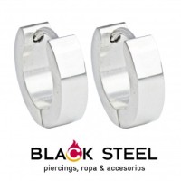 Huggie acero liso 3 mm