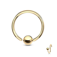 Argolla Fácil de Abrir Templado Dorado