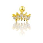 Labio corona multipiedra anodizado