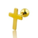 Tragus cruz anodizado