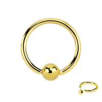 Argolla anodizada clasica dorada