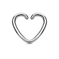 Argolla corazón acero