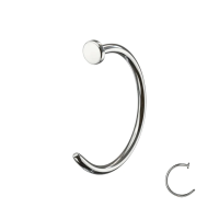 Nariz aro clip acero