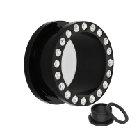 Túnel Acrílico BK Multipiedra 14mm-16mm