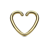 Argolla corazón Dorado