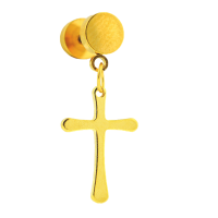 Falso expansor cruz colgante gold