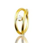 Argolla zirconia infinita doble anodizada