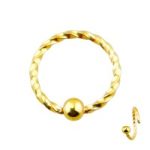 Argolla entrelazada abre fácil anodizado