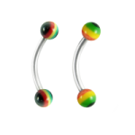 Ceja acrilico Rasta bola