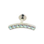 tragus rosca interna barra curva multipiedra