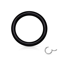 Argolla infinita anodizada negra