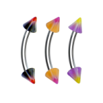 Ceja acrilico estrella c/flor pico